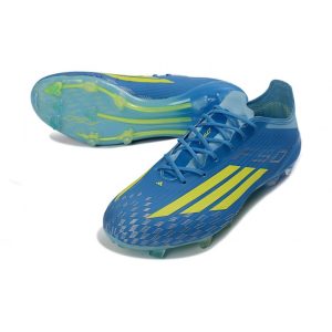Chaussure Adidas F50 Elite FG X MESSI Equipe Bleu Royal Jaune Solaire Bleu Semi Eclatant