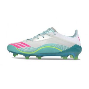 Chaussure Adidas F50 Elite FG X Messi Blanc Ftwr Rose Lucide Flash Aqua
