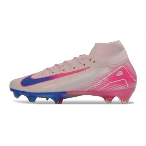 Chaussure de Foot Nike Mercurial Superfly X Elite FG Rose Bleu