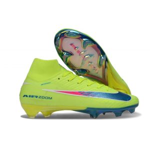 Chaussure Nike Air Zoom Mercurial Superfly 10 Elite FG Limelight Volt Bleu