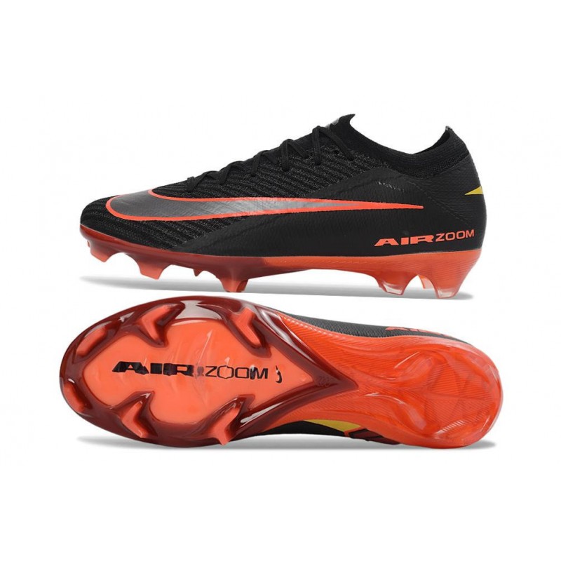 Chaussure Nike Air Zoom Mercurial Vapor XVI Elite FG Noir Rouge – Image 2