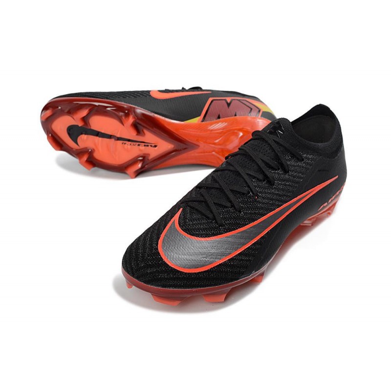 Chaussure Nike Air Zoom Mercurial Vapor XVI Elite FG Noir Rouge – Image 5