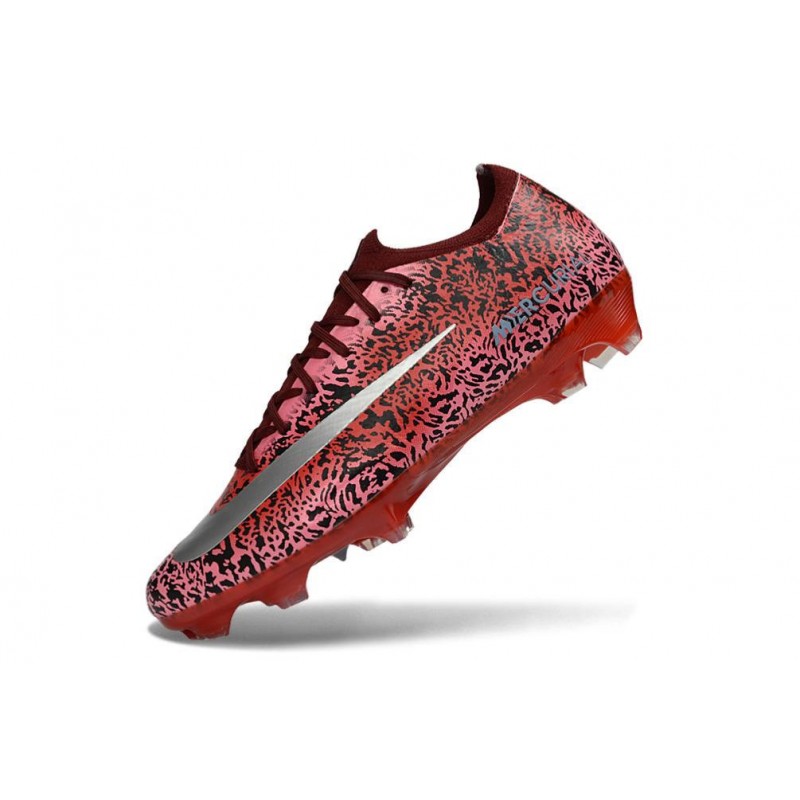 Chaussure Nike Air Zoom Mercurial Vapor XVI Elite FG Rouge Argent – Image 6