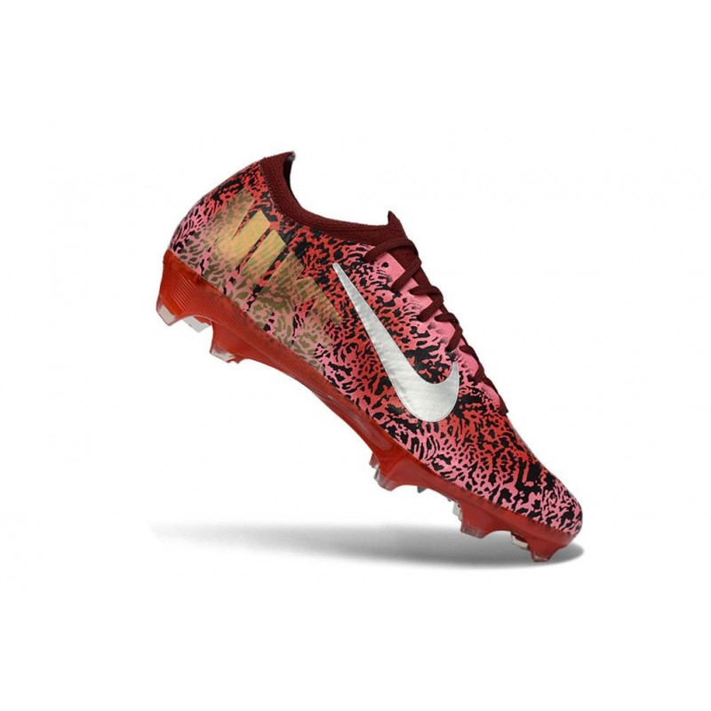 Chaussure Nike Air Zoom Mercurial Vapor XVI Elite FG Rouge Argent – Image 7