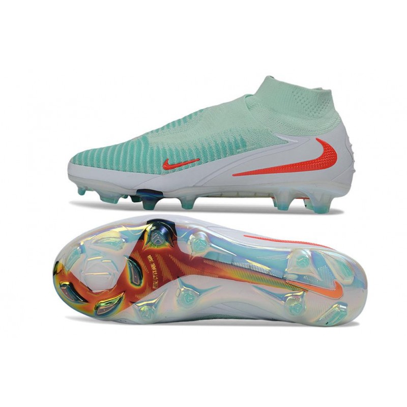 Chaussures de Foot Nike Phantom 6 Elite FG Pistachio Frost Rouge – Image 2