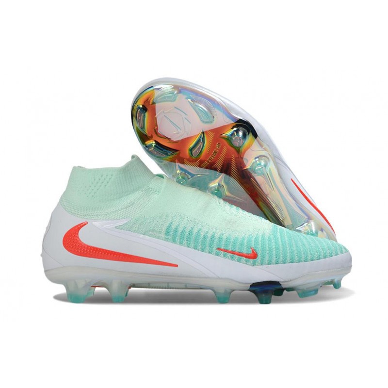 Chaussures de Foot Nike Phantom 6 Elite FG Pistachio Frost Rouge – Image 3