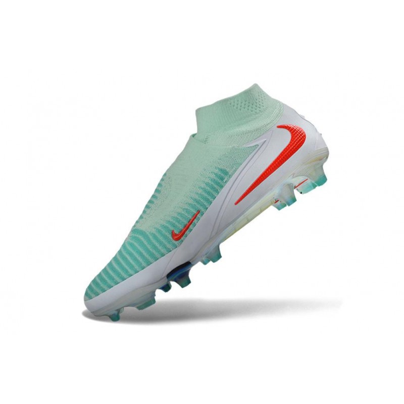 Chaussures de Foot Nike Phantom 6 Elite FG Pistachio Frost Rouge – Image 6