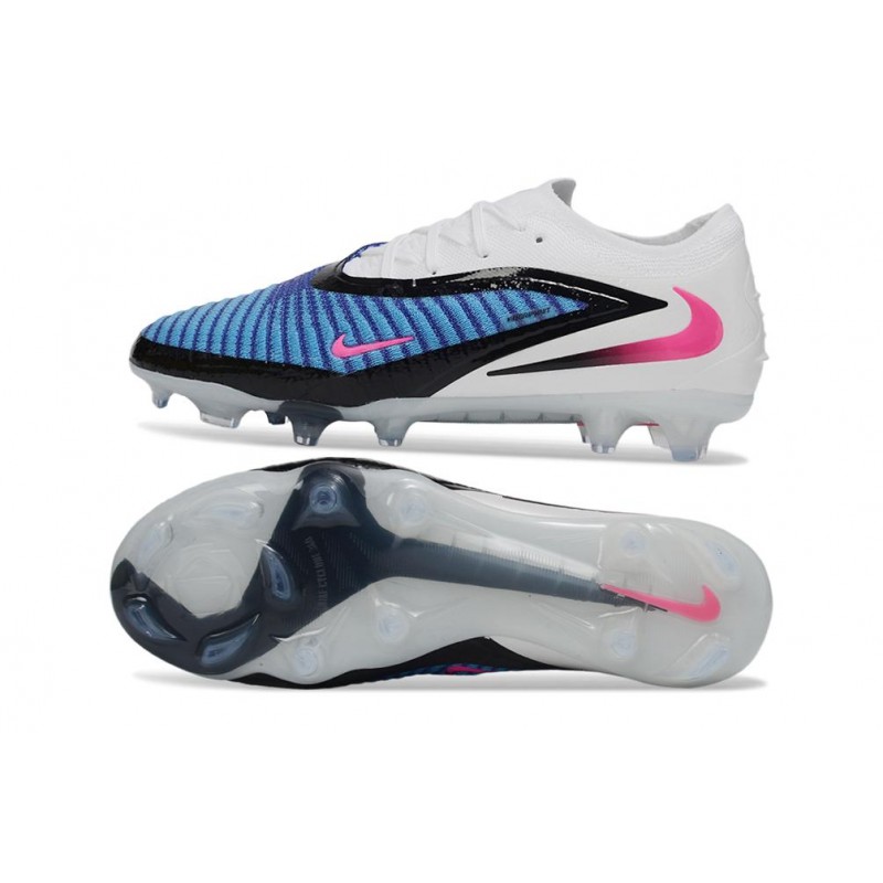 Chaussures Nike Phantom 6 Low Elite FG Nouvelles Bleu Rapide Rose Explosif Blanc – Image 2