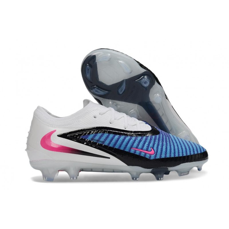 Chaussures Nike Phantom 6 Low Elite FG Nouvelles Bleu Rapide Rose Explosif Blanc – Image 3