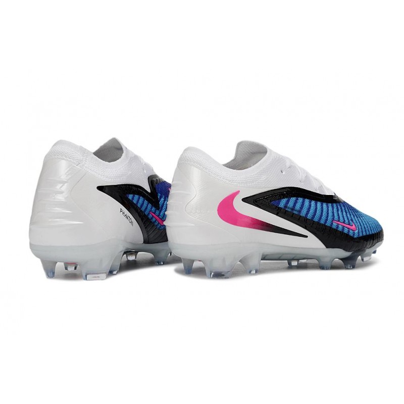 Chaussures Nike Phantom 6 Low Elite FG Nouvelles Bleu Rapide Rose Explosif Blanc – Image 4