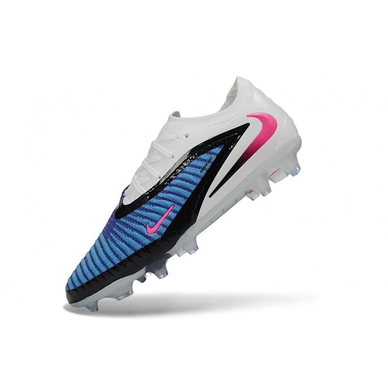 Chaussures Nike Phantom 6 Low Elite FG Nouvelles Bleu Rapide Rose Explosif Blanc – Image 6