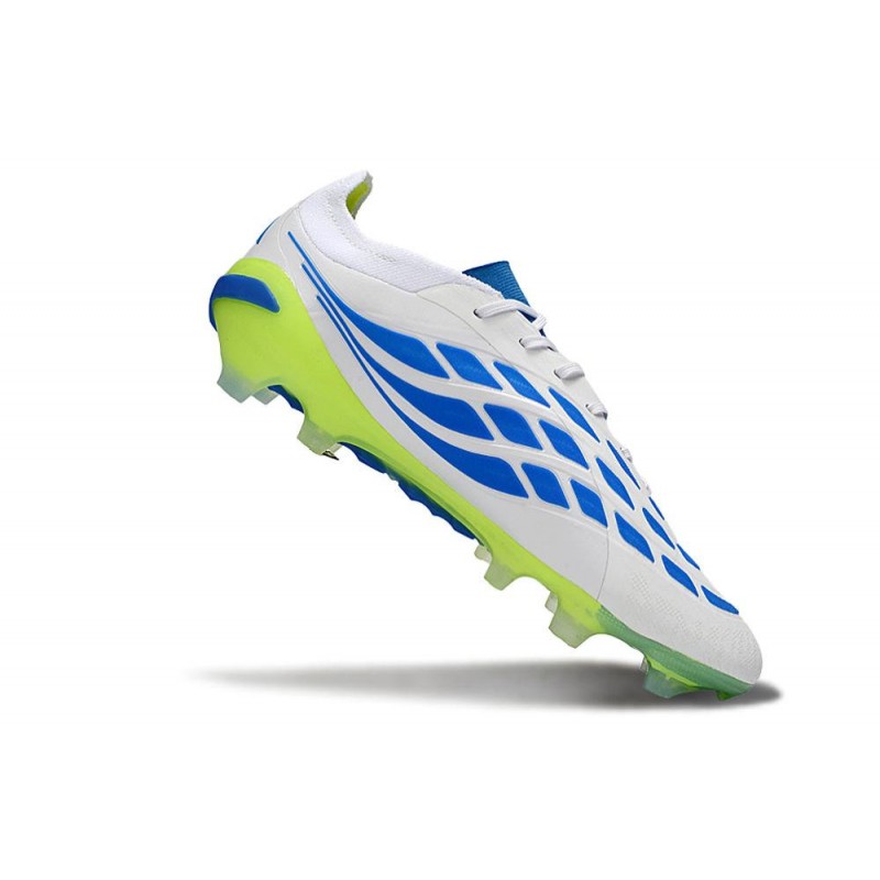 Chaussures de foot adidas Predator 26 Elite FG Blanc Bleu – Image 7
