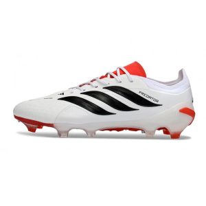 Chaussures de foot adidas Predator 26 Elite FG Blanc Noir Rouge