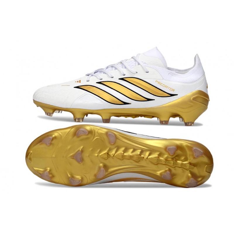 Chaussures de foot adidas Predator 26 Elite FG Blanc Bleu – Image 2