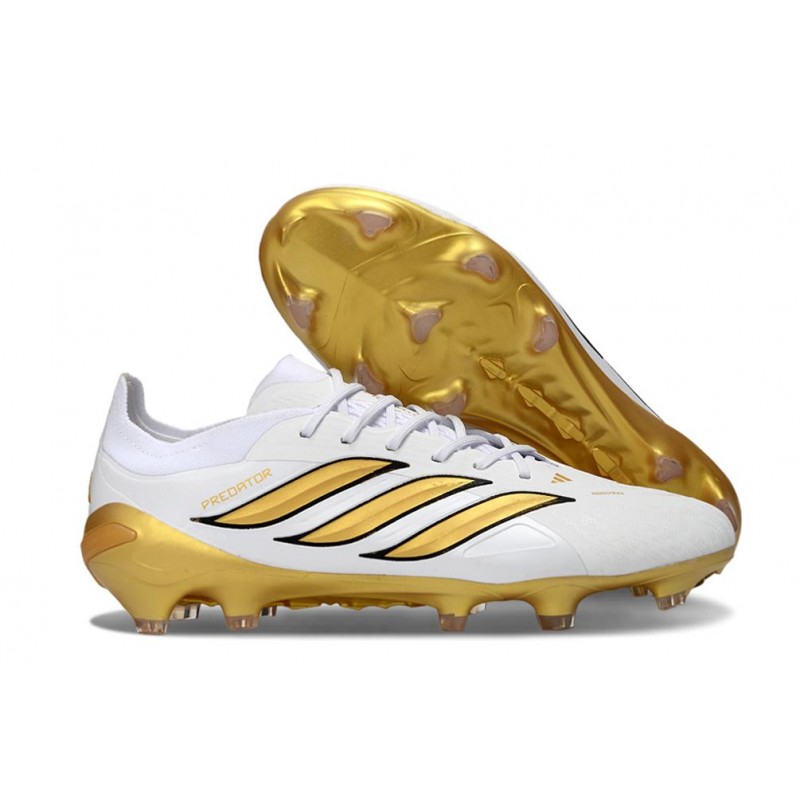 Chaussures de foot adidas Predator 26 Elite FG Blanc Bleu – Image 3