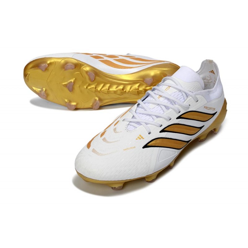 Chaussures de foot adidas Predator 26 Elite FG Blanc Bleu – Image 5