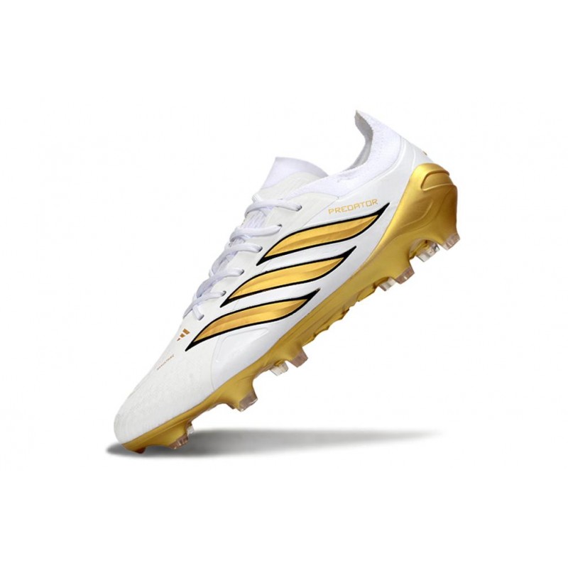 Chaussures de foot adidas Predator 26 Elite FG Blanc Bleu – Image 6