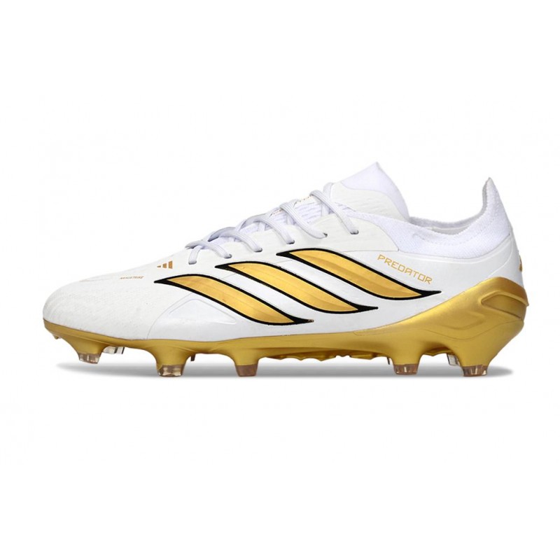 Chaussures de foot adidas Predator 26 Elite FG Blanc Bleu