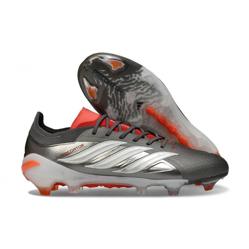 Chaussures de foot adidas Predator 26 Elite FG Fer Mét. Blanc Ftwr Rouge Lucide – Image 3