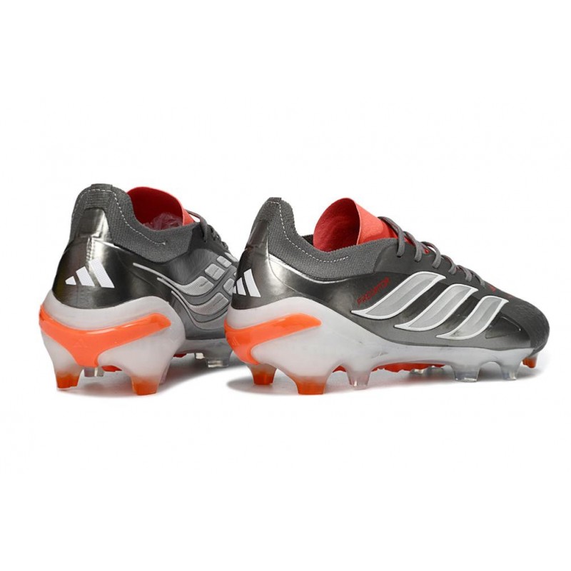Chaussures de foot adidas Predator 26 Elite FG Fer Mét. Blanc Ftwr Rouge Lucide – Image 4