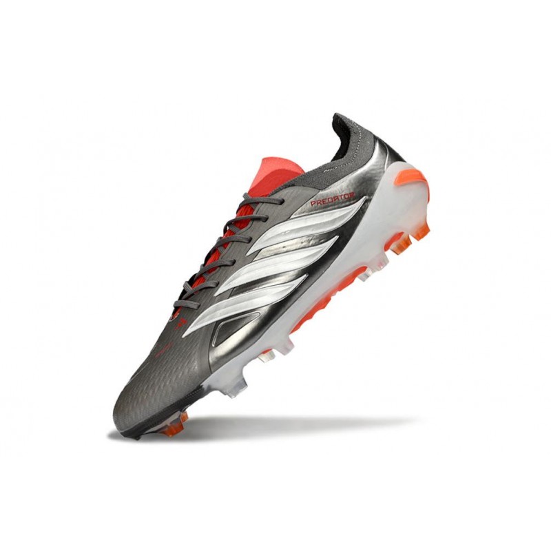 Chaussures de foot adidas Predator 26 Elite FG Fer Mét. Blanc Ftwr Rouge Lucide – Image 6