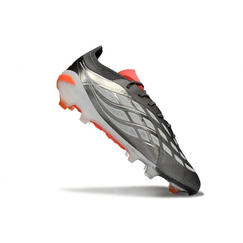 Chaussures de foot adidas Predator 26 Elite FG Fer Mét. Blanc Ftwr Rouge Lucide – Image 7