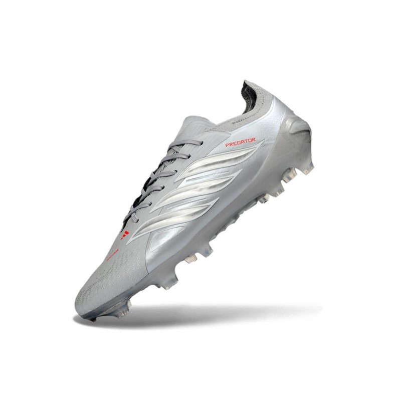 Chaussures de foot adidas Predator 26 Elite FG Gris Argent – Image 6