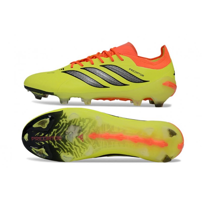 Chaussures de foot adidas Predator 26 Elite FG Jaune Noir Rouge – Image 2
