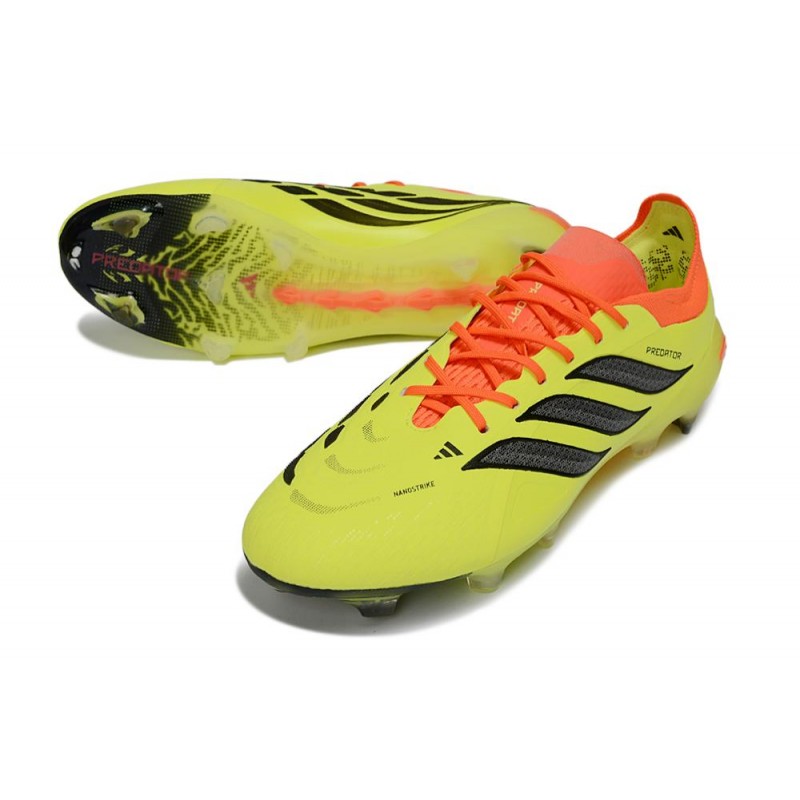 Chaussures de foot adidas Predator 26 Elite FG Jaune Noir Rouge – Image 5