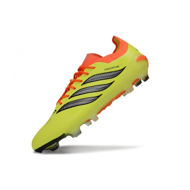 Chaussures de foot adidas Predator 26 Elite FG Jaune Noir Rouge – Image 6