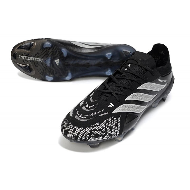 Chaussures de foot adidas Predator 26 Elite FG Noir Blanc – Image 5