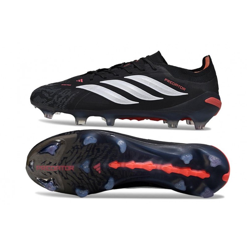Chaussures de foot adidas Predator 26 Elite FG Noir Blanc Rougeor 26 Elite FG Noir Blanc Rouge – Image 7