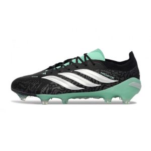 Chaussures de foot adidas Predator 26 Elite FG Noir Blanc Vert