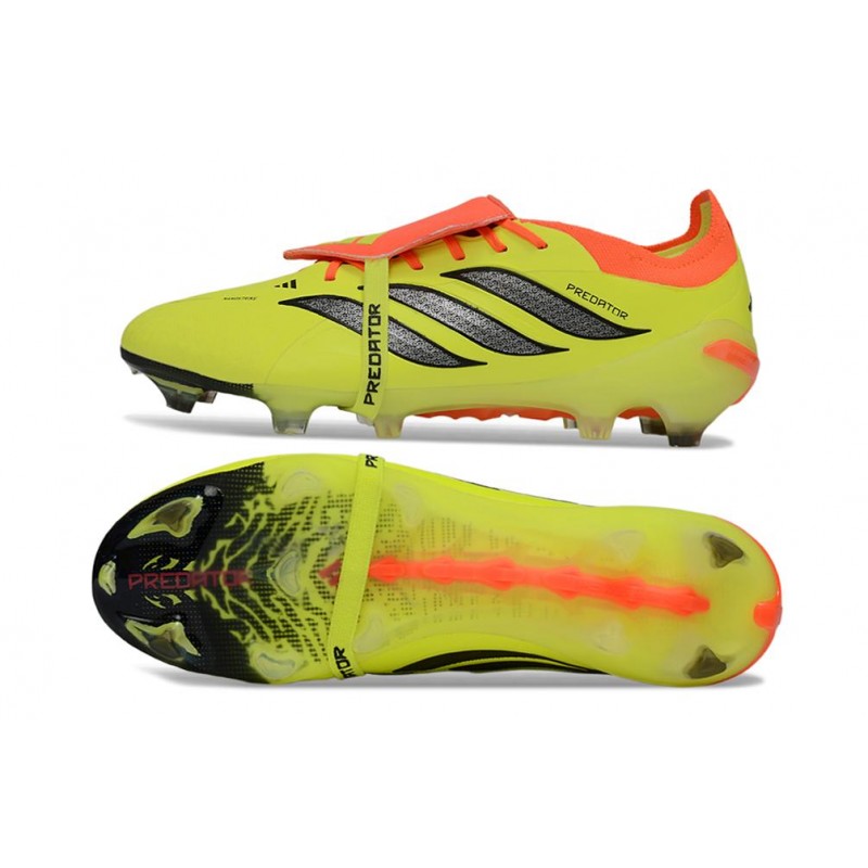 Chaussures de foot adidas Predator 26 Elite Foldover Tongue FG Jaune – Image 2