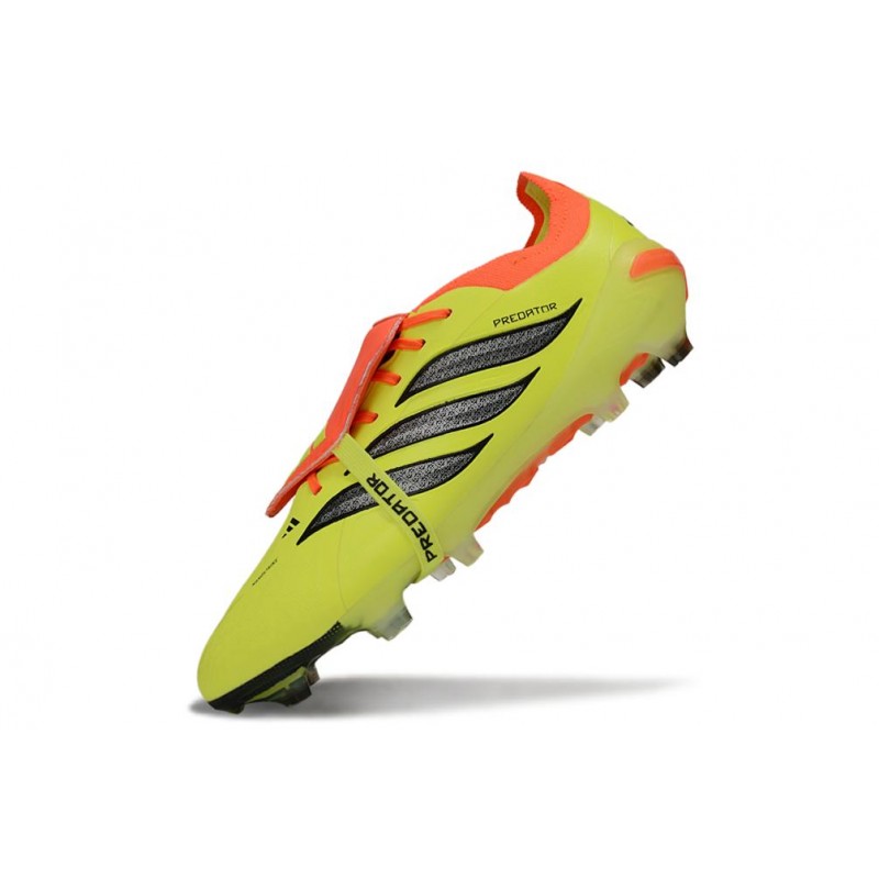 Chaussures de foot adidas Predator 26 Elite Foldover Tongue FG Jaune – Image 6