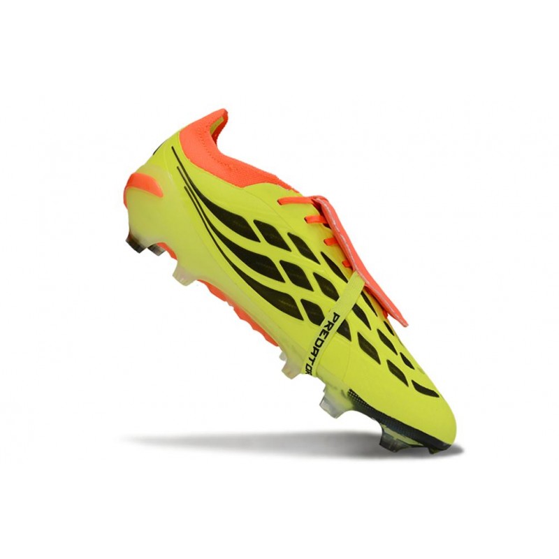 Chaussures de foot adidas Predator 26 Elite Foldover Tongue FG Jaune – Image 7