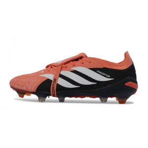 Chaussures de foot adidas Predator 26 Elite Foldover Tongue FG Noir Orange Blanc