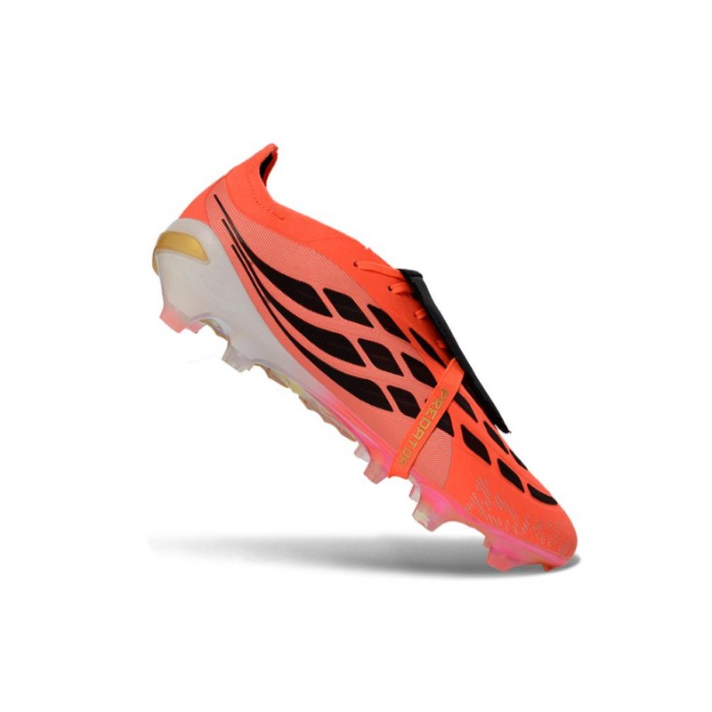 Chaussures de foot adidas Predator 26 Elite Foldover Tongue FG Rouge Or – Image 7