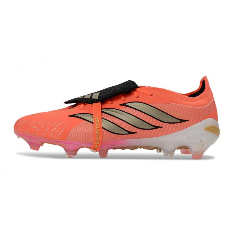 Chaussures de foot adidas Predator 26 Elite Foldover Tongue FG Rouge Or