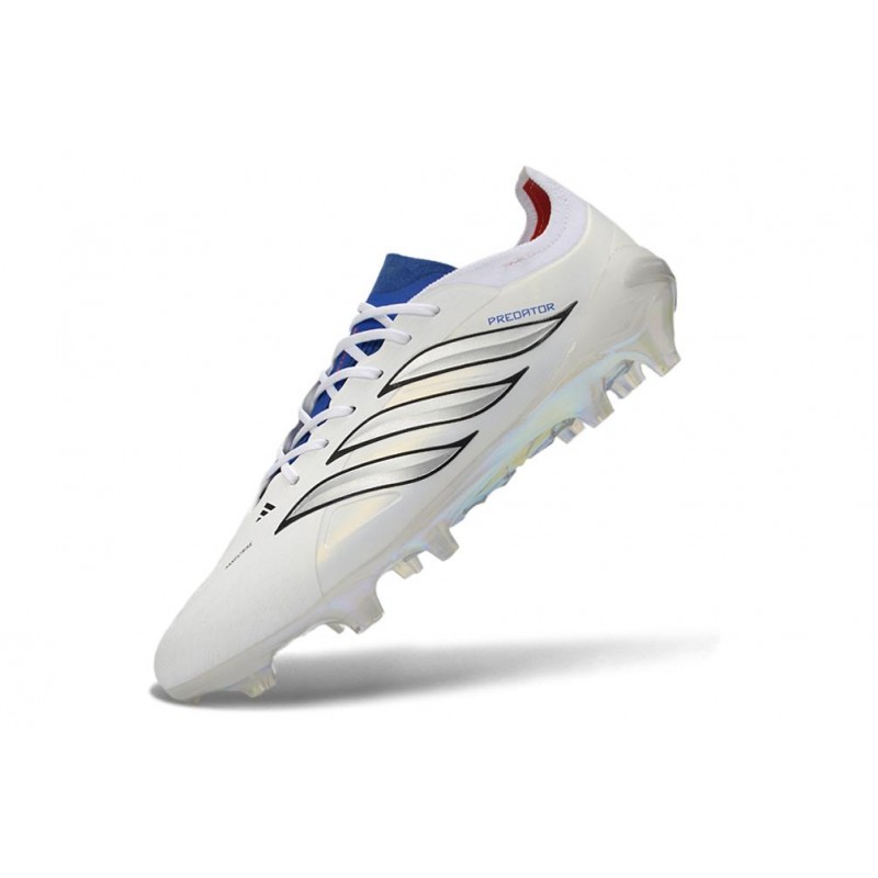Chaussure de Foot adidas Predator Elite L FG Blanc Bleu – Image 6