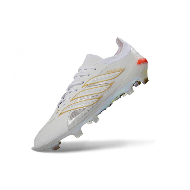 Chaussure de Foot adidas Predator Elite L FG Blanc Or – Image 6