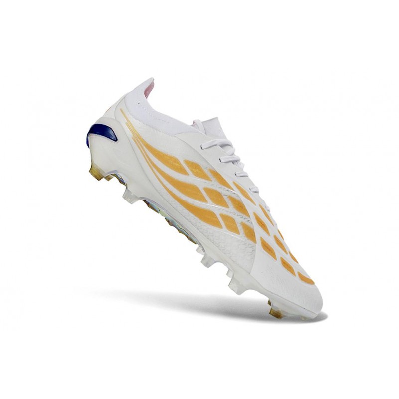 Chaussure de Foot adidas Predator Elite L FG Blanc Or – Image 7