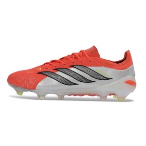Chaussure de Foot adidas Predator Elite L FG Blanc Rouge Noir
