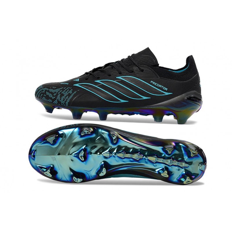Chaussure de Foot adidas Predator Elite L FG Noir Bleu – Image 2