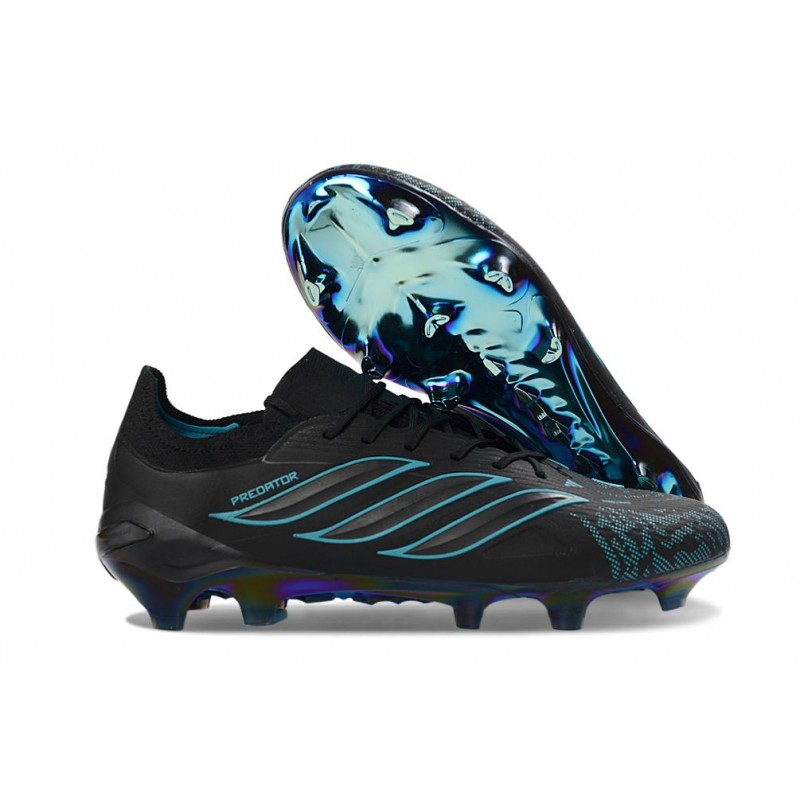 Chaussure de Foot adidas Predator Elite L FG Noir Bleu – Image 3