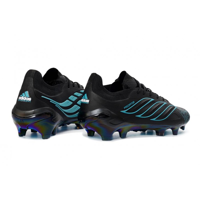 Chaussure de Foot adidas Predator Elite L FG Noir Bleu – Image 4