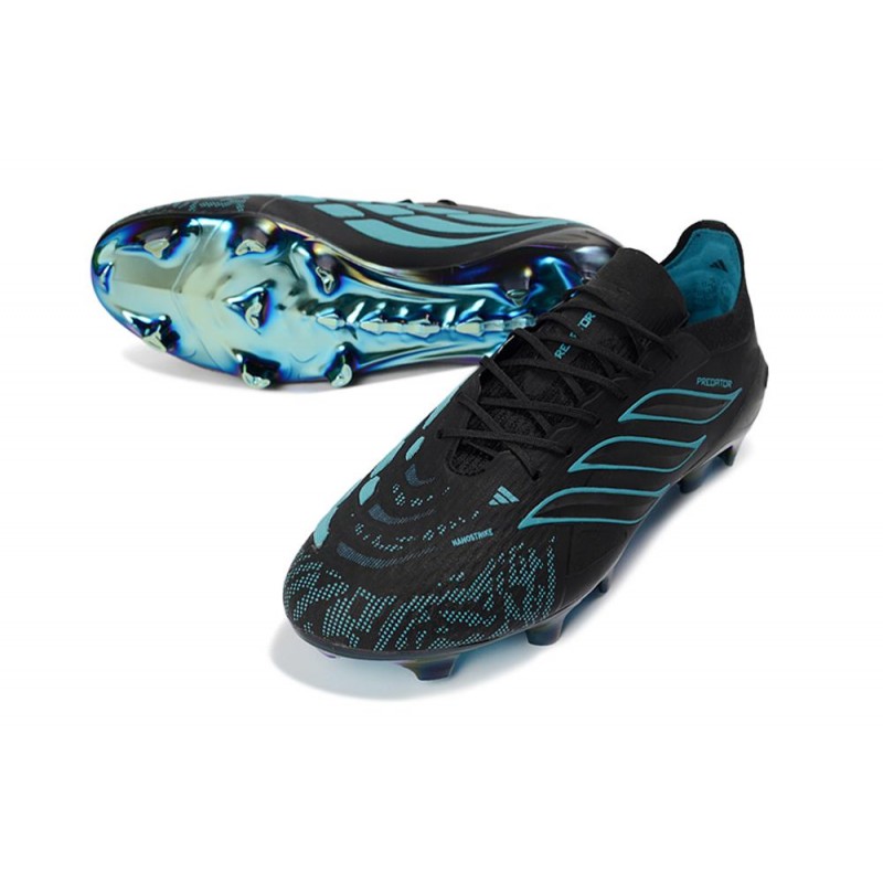 Chaussure de Foot adidas Predator Elite L FG Noir Bleu – Image 5