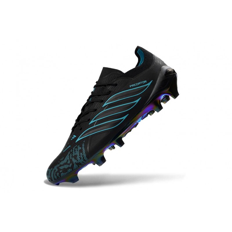 Chaussure de Foot adidas Predator Elite L FG Noir Bleu – Image 6