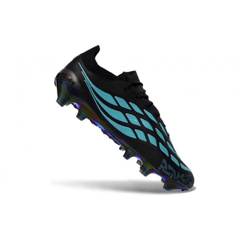 Chaussure de Foot adidas Predator Elite L FG Noir Bleu – Image 7