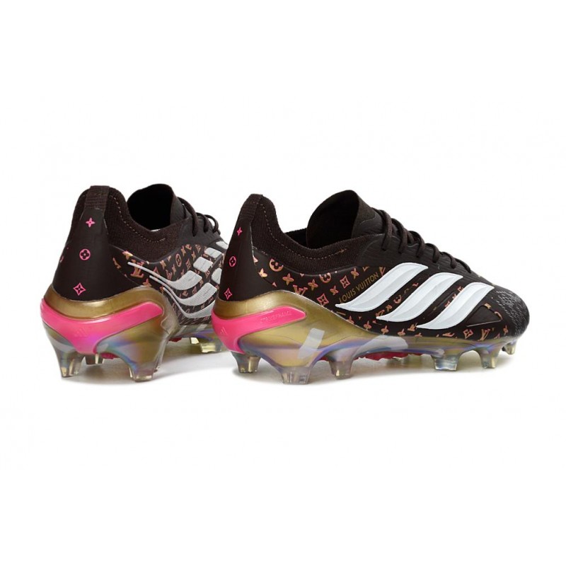 Chaussure de Foot adidas Predator Elite L FG Noir Or Blanc – Image 4